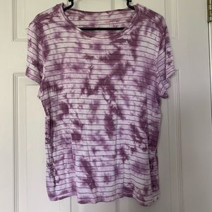 AMERICAN EAGLE PURPLE TIE DYE TEE